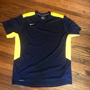 Nike Navy and Yellow Dri-Fit